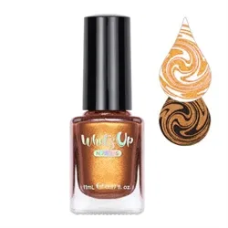 WSP033 Waiting for Patina Stamping Polish, Bronze shimmer stamping neglelak, Whats Up Nails